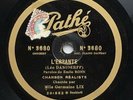 GERMAINE LIX l'errante / celle qui viendra DISQUE 78 tours Pathé 3680