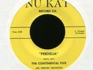 THE CONTINENTAL FIVE Perdelia on Nu Kat R&B Doo Wop 45 VG++ Hear