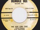 Detroit Doo Wop Ballad / Guitar Jump Rocker - FIVE MASTERS - We Are Like One