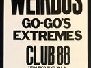 WEIRDOS Original 1979 LA Punk Show Flyer Go-Go's Club 88 Concert Poster kbd RARE