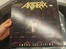 Anthrax Among The Living lp promotional gold 1987 Megaforce record Metallica