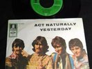THE BEATLES Act Naturally / Yesterday*FAMOUS 60s GERMAN HIPPIE COVER*GREEN ODEON