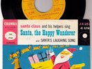Santa the Happy Wanderer Laughing Song 45 Christmas novelty '53 Columbia J 4-257