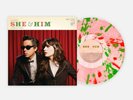 SHE & HIM A Very She & Him Christmas VINYL LP Barnes & Noble Red Green Splatter