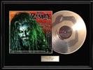 ROB ZOMBIE HELLBILLY DELUXE RARE ALBUM FRAMED LP WHITE GOLD PLATINUM TONE RECORD