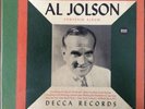 Al Jolson Souvenir Album 78 RPM 4 Record Set Decca Album A 575, VG+