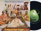 RADHA KRISHNA TEMPLE Hare Krishna Mantra danish 45PS 1969 George Harrison Top