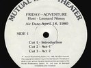 4 Mutual Radio Theater Broadcast LPs Vincent Price Leonard Nimoy Andy Griffith