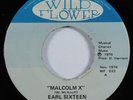 Reggae 45 EARL SIXTEEN Malcolm X WILD FLOWER HEAR