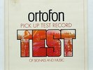 ORTOFON PICK UP TEST RECORD switzerland ORTOFON 0002 LP MINT