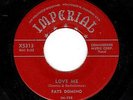 EARLY FATS DOMINO-IMPERIAL-5313-LOVE ME/DON'T YOU HEAR ME CALLING..