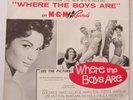 Connie Francis WHERE THE BOYS ARE Picture Sleeve 45 MGM