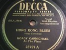 1942 JAZZ Hoagy Carmichael on Piano 