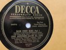 Louis Armstrong 78rpm Single 10-inch Decca Records #29102 Basin Street Blues