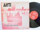 PUNK HARDCORE LP - ANTI - I DON'T WANT TO DIE IN YOUR WAR 1982 OG Black Letters