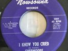 SHERWOODS-I KNOW YOU CRIED 45 RARE TEXAS GARAGE PUNK