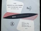 Bach: Sonata No. 3 For Solo Violin - Ossy Renardy **Original Decca LM 4536 10
