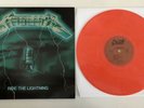 Metallica Ride The Lightning Green Cover RED coloured vinyl LP,no CD Promo Knob