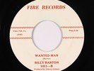 Rockabilly C&W 45 - Billy Barton - Wanted Man/So Called Friend - Fire VG+ rare