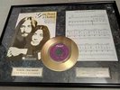 GOLD PLATED RECORD 24K Give Peace a Chance YOKO LENNON 25th Anniversary Framed