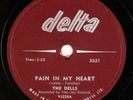 THE DELLS: Pain in My Heart DELTA Canada Vee Jay Doo Wop 78 Rare E+