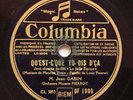 Mr JEAN GABIN Qu'est c'que tu dis d'ça / Quand on se... DISQUE 78 tours COLUMBIA