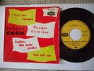 JOHNNY CASH I Love You Because FRENCH LONDON EP 1960 rare