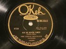 JAZZ LITTLE CHOCOLATE DANDIES Six Or Seven Times OKEH 8728
