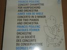 Van de Wiel/Fevrier Pretre POULENC  Concertos - Angel 35993 SEALED