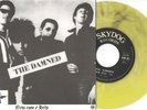 THE DAMNED  'New Rose' SWIRLY YELLOW Vinyl 7