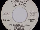 DONALD LEE RICHARDSON: I’ve Learned My Lesson SOULVILLE Northern Soul OG 45 HEAR