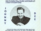 JOHNNY DEE - SITTIN' IN THE BALCONY / A-PLUS IN LOVE - COLONIAL 45RPM & PIC. SL.