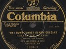 Jan Garber & His Orch 'Way Down Yonder In New Orleans' Columbia 1823-D 78 rpm