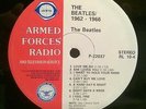 BEATLES 1962-1966 RARE AFRTS Armed Forces Radio PROMO LP RARE CAN'T FIND? LOOK- 
