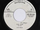 Elvis Presley 45 - Old Shep - RCA Victor - mp3 - rare single-sided OG promo