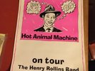 Original 80s 1987 Henry Rollins Hot Animal Machine Tour Poster Black Flag Punk