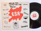POWER POP PUNK LP - V/A ARE WE TOO LATE FOR THE TREND 1979 E.S.R. w/ Insert M-