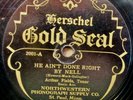 Rare Label 78 rpm HERSCHEL GOLD SEAL #2001 with Arthur Fields and Jack Kaufman.
