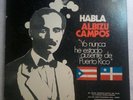 Habla Pedro Albizu Campos Discursos DISCOS COQUI  VG  LP #2067