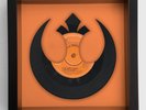 Star Wars Theme by Meco - Rebel Alliance Emblem - Vinyl Record Art 1977