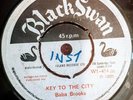 Baba Brooks KEY TO THE CITY/SOLOMON GRUNDIG B/W lab 7inc 45 Fr 1964 VG+
