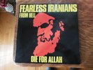 FEARLESS IRANIANS FROM HELL DIE FOR ALLAH LP 1987 BONER PUNK LP W/ LINER EX