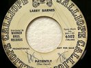 LARRY BARNES 45 Patiently / Time to Share CALLIOPE promo rockabilly   JF 514