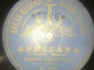 Alexander Rosanoff 10'' - Anker Record 14038 / 14040 - 78 rpm record - AFRICANA