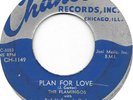 THE FLAMINGOS Plan For Love on Chance doo wop 45 HEAR