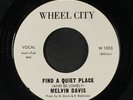 MELVIN DAVIS: Find A Quiet Place / This Ain't The Way 45 (repro) Soul