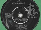 PINK FLOYD See Emily Play / Scarecrow RARE LABEL VARIATION UK DB8214 7