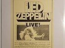 Led Zeppelin - Live  (LP, USA, 1988) Rare