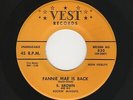 '60 HARP Blues & Instro B. BROWN Fannie Mae Is Back/Candied Yams VEST M- HEAR