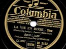 EDITH PIAF / La Vie En Rose - Un Refrain Courait Dans La Rue / COLUMBIA DF 3152